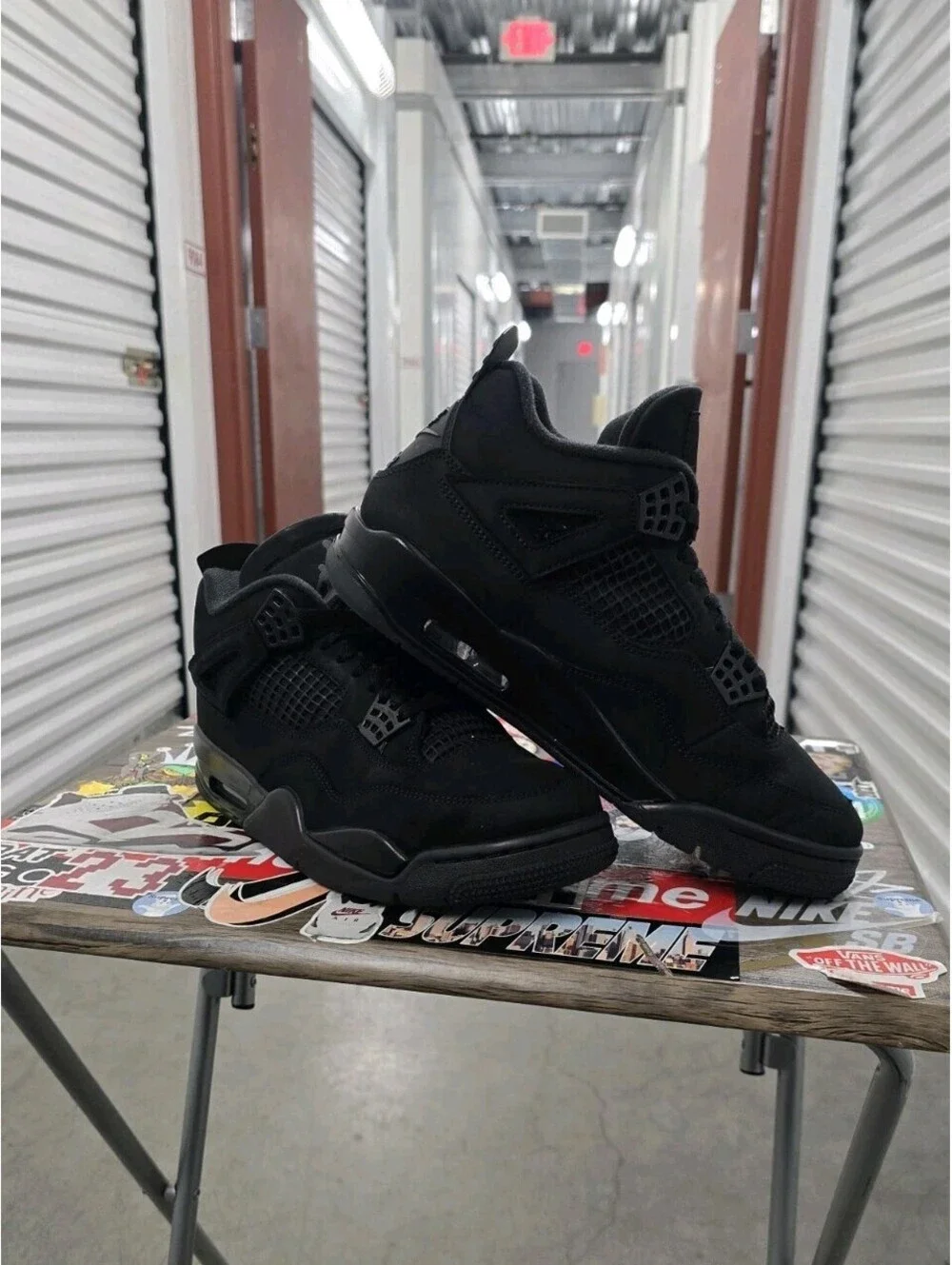 AIR JORDAN 4 RETRO BLACK CAT FV5029-010 SIZE 8.5